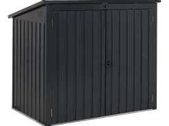 Abrigo De Jardim Em Metal Cinzento 134 X 158 Cm Moena