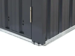 Abrigo De Jardim Em Metal Cinzento 134 X 158 Cm Moena