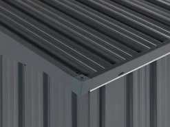 Abrigo De Jardim Em Metal Cinzento 134 X 158 Cm Moena