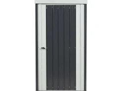 Abrigo De Jardim Em Metal Cinzento 98 X 180 Cm Umbria