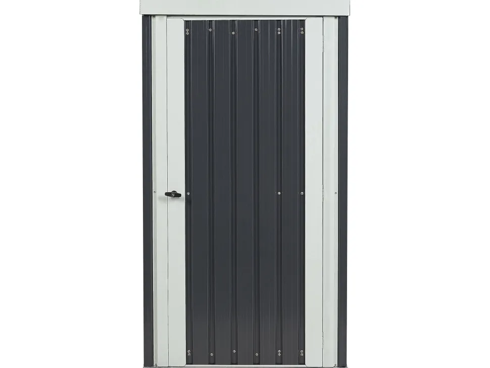 Abrigo De Jardim Em Metal Cinzento 98 X 180 Cm Umbria