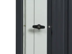 Abrigo De Jardim Em Metal Cinzento 98 X 180 Cm Umbria