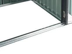 Abrigo De Jardim Em Metal Cinzento 158 X 270 Cm Aosta