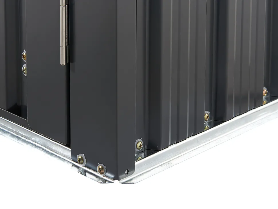 Abrigo De Jardim Em Metal Cinzento 158 X 270 Cm Aosta