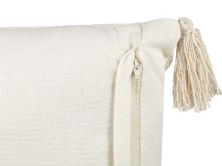 Almofada Com Bordado Em Algodao Creme 35 X 55 Cm Papaver