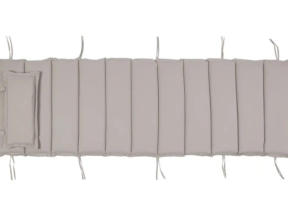 Almofada Complementar Para Espreguicadeira 180 X 60 X 5 Cm Taupe Brescia