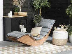 Almofada Complementar Para Espreguicadeira 180 X 60 X 5 Cm Cinzento Brescia