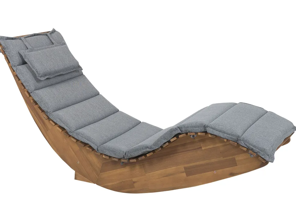 Almofada Complementar Para Espreguicadeira 180 X 60 X 5 Cm Cinzento Brescia