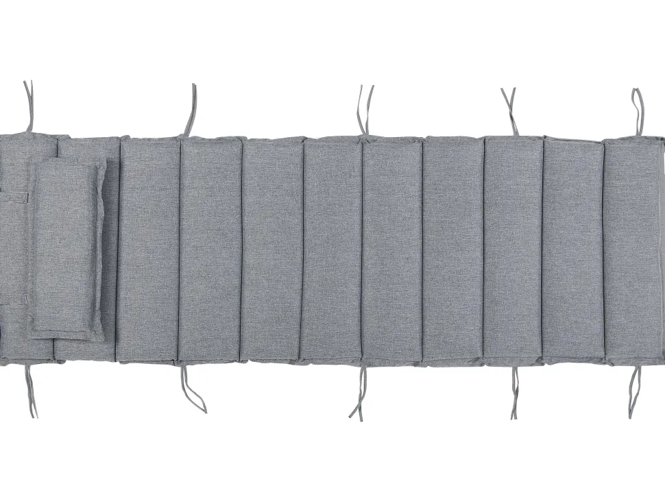 Almofada Complementar Para Espreguicadeira 180 X 60 X 5 Cm Cinzento Brescia