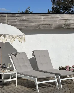 Almofada Complementar Para Espreguicadeira 192 X 56 X 5 Cm Taupe Cesana