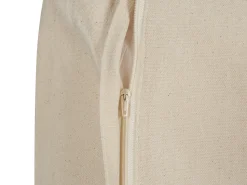 Almofada De Algodao Com Padrao Geometrico 50 X 50 Cm Azul E Creme Safi