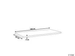 Almofada De Assento Cinzenta Clara 108 X 45 Cm Sovana