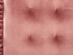 Almofada De Assento Em Veludo Rosa 40 X 40 Cm Kalanchoe