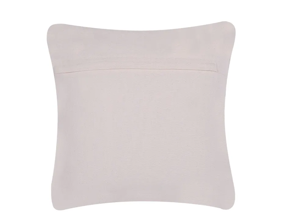 Almofada De Pele Cinzenta E Creme 45 X 45 Cm Neelor