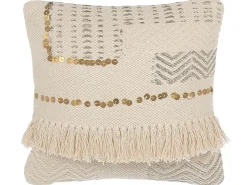 Almofada Decorativa 45 X 45 Cm Creme Vayali