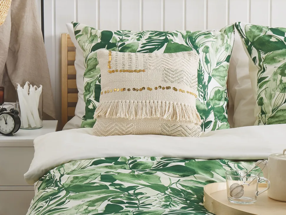 Almofada Decorativa 45 X 45 Cm Creme Vayali