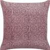 Almofada Decorativa 45 X 45 Cm Em Veludo Rosa Romneya