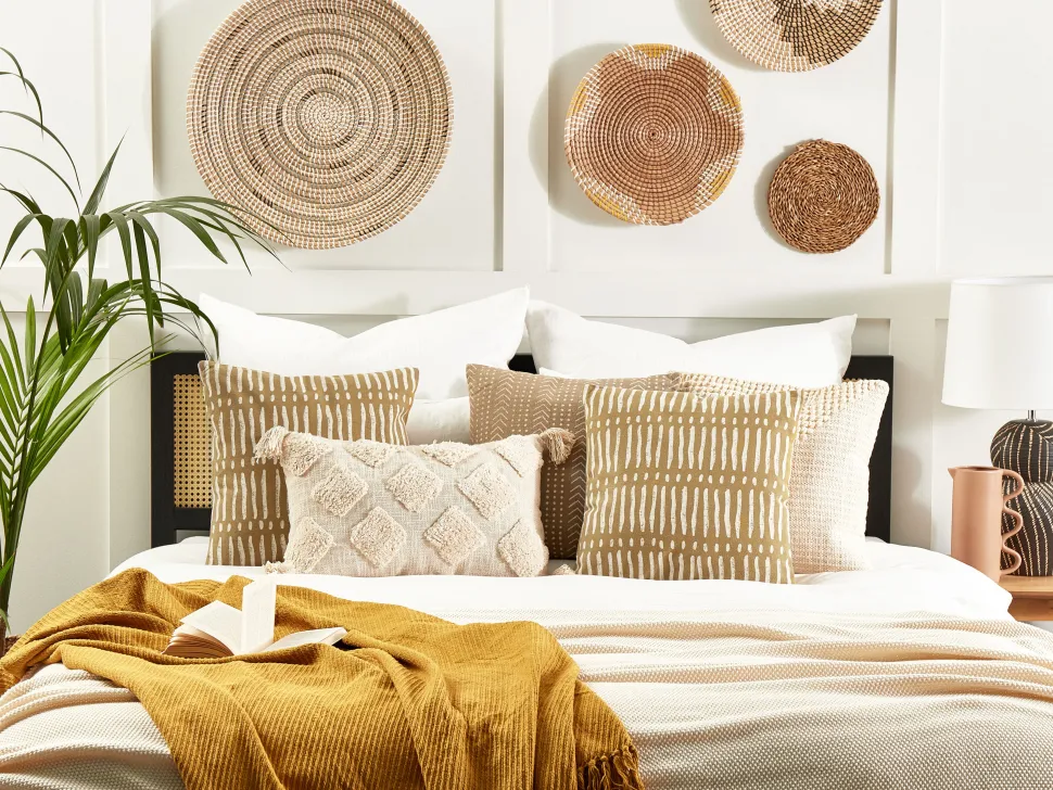 Almofada Decorativa As Riscas Em Algodao Creme E Branco 45 X 45 Cm Salix