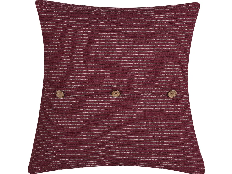 Almofada Decorativa As Riscas Vermelha 45 X 45 Cm Campanula