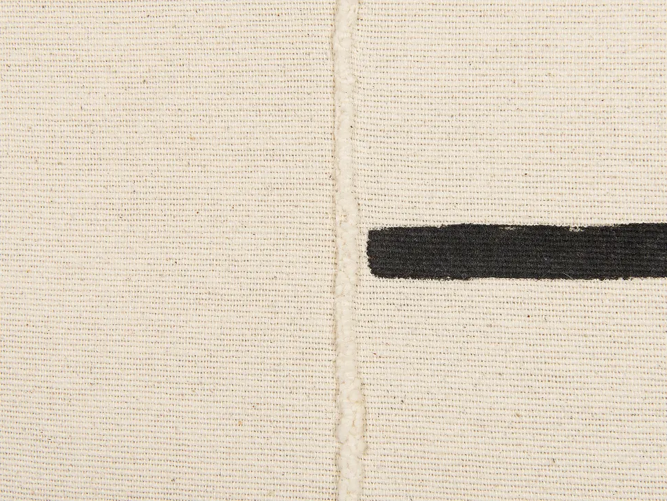 Almofada Decorativa As Riscas Em Algodao Creme E Preto 45 X 45 Cm Abies