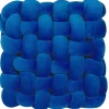 Almofada Decorativa Azul Com Nos 30 X 30 Cm Sirali