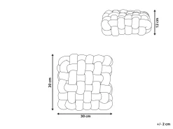 Almofada Decorativa Azul Com Nos 30 X 30 Cm Sirali