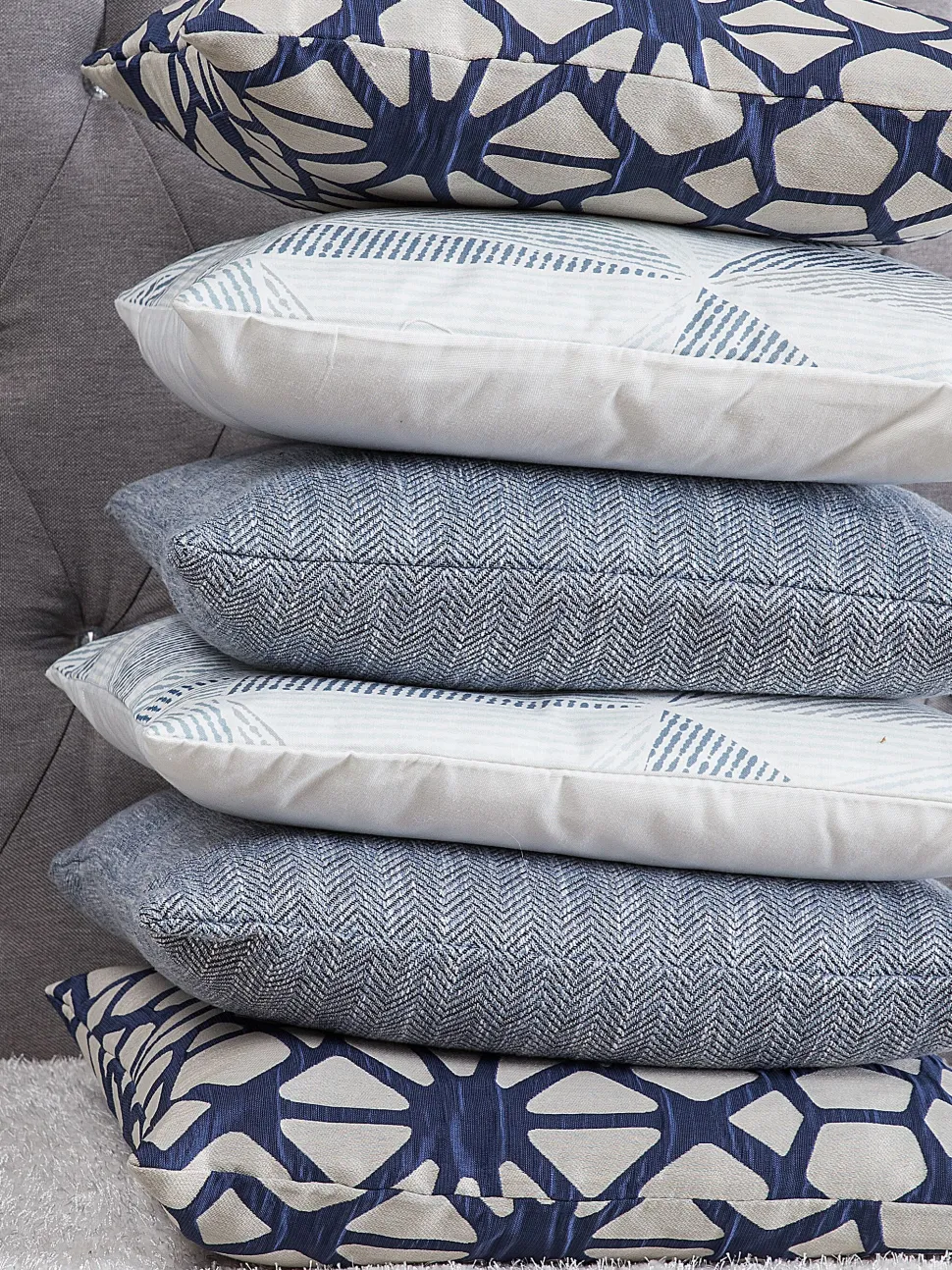 Almofada Decorativa Azul Claro 45 X 45 Cm