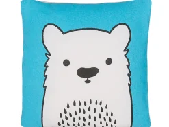 Almofada Decorativa Azul Com Estampa De Urso 45 X 45 Cm Waranasi