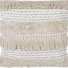 Almofada Decorativa Bordada Algodao Creme 45 X 45 Cm Villur