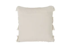 Almofada Decorativa Bordada Algodao Creme 45 X 45 Cm Villur