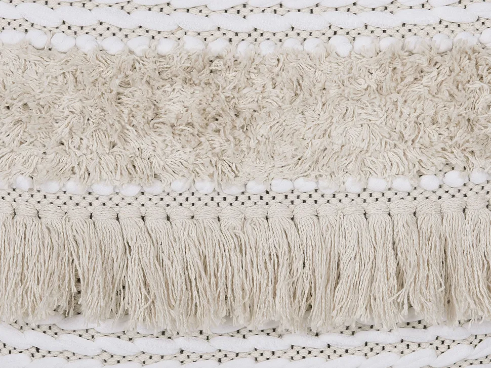 Almofada Decorativa Bordada Algodao Creme 45 X 45 Cm Villur