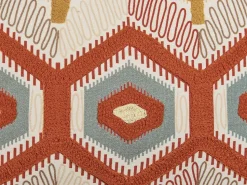 Almofada Decorativa Bordada Em Algodao Multicolor 40 X 60 Cm Majra