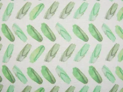 Almofada Decorativa Branca E Verde 45 X 45 Cm Prunus