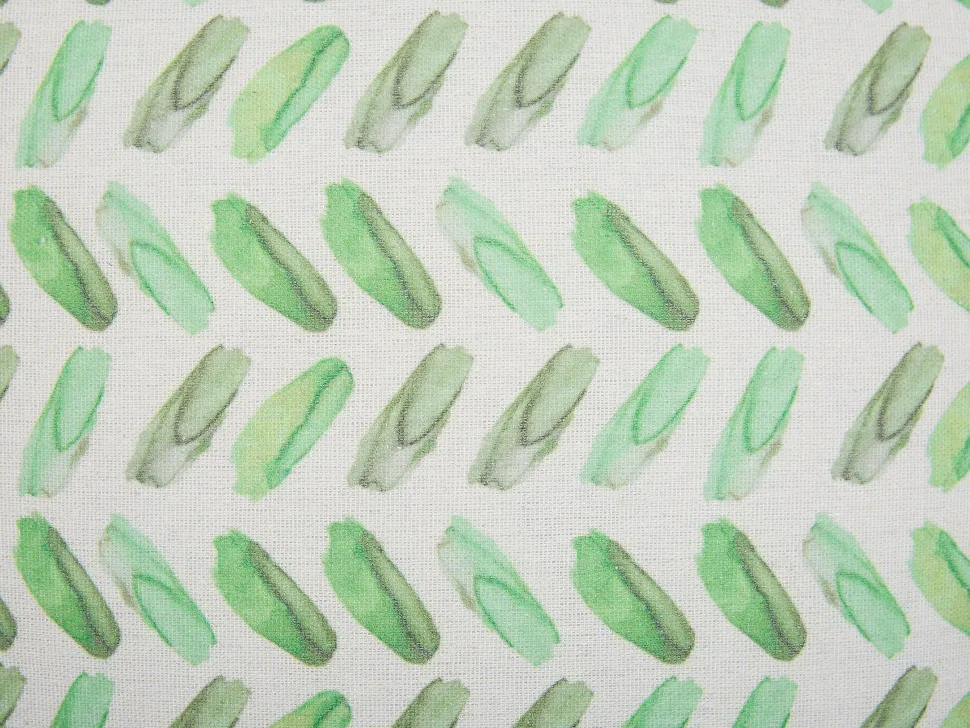 Almofada Decorativa Branca E Verde 45 X 45 Cm Prunus