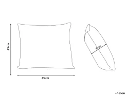 Almofada Decorativa Branca E Verde 45 X 45 Cm Prunus