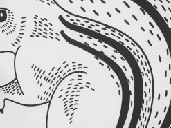 Almofada Decorativa Branca Em Forma De Esquilo 42 X 48 Cm Kolkata