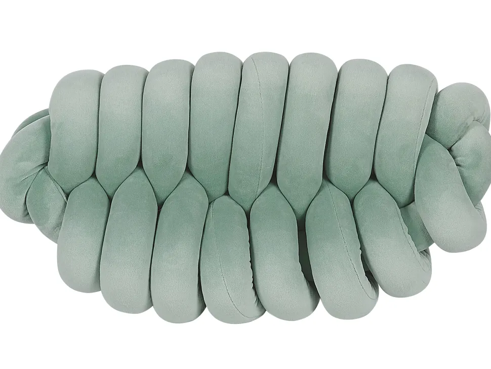 Almofada Decorativa Com No Verde 45 X 25 Cm Panara
