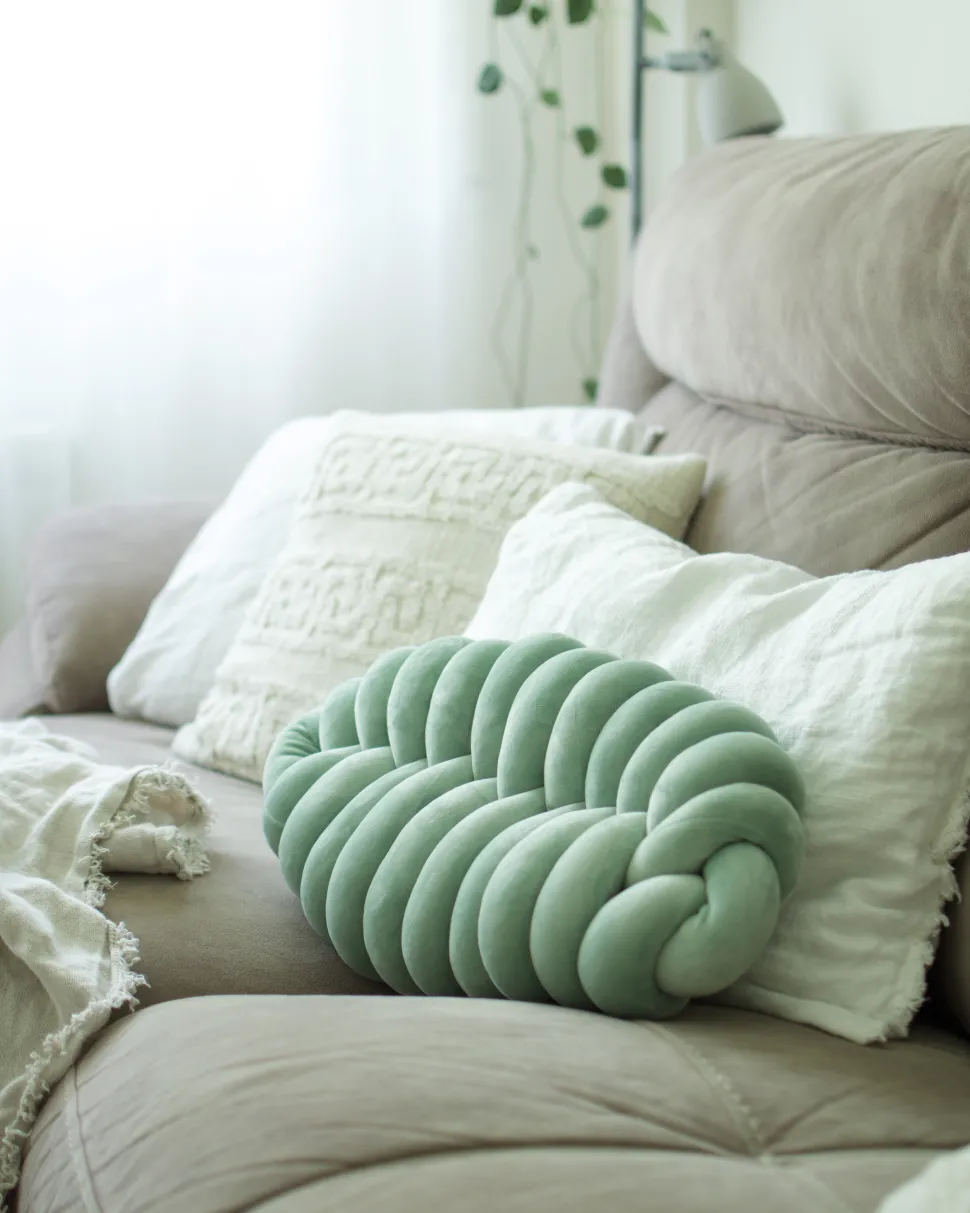 Almofada Decorativa Com No Verde 45 X 25 Cm Panara