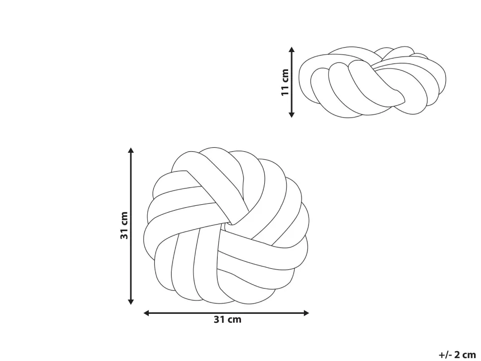 Almofada Decorativa Com No Em Tecido Boucle Amarelo 31 X 31 Cm Akola