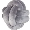Almofada Decorativa Com No Em Veludo Cinzento Com Brilhantes 20 X 20 Cm Malni