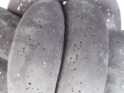 Almofada Decorativa Com No Em Veludo Cinzento Com Brilhantes 20 X 20 Cm Malni