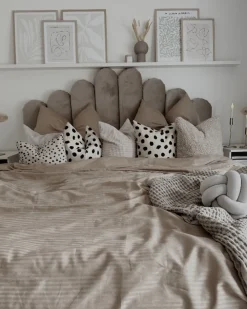 Almofada Decorativa Com No Em Veludo Cinzento 20 X 20 Cm Malni