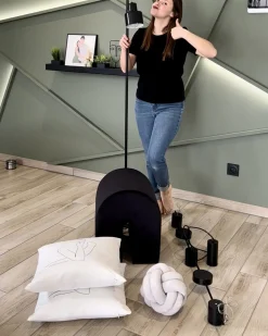 Almofada Decorativa Com No Em Veludo Cinzento 20 X 20 Cm Malni