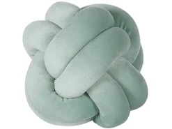 Almofada Decorativa Com No Em Veludo Verde 20 X 20 Cm Malni