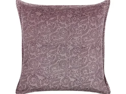 Almofada Decorativa Com Padrao Floral Em Veludo Rosa 45 X 45 Cm Kalmia