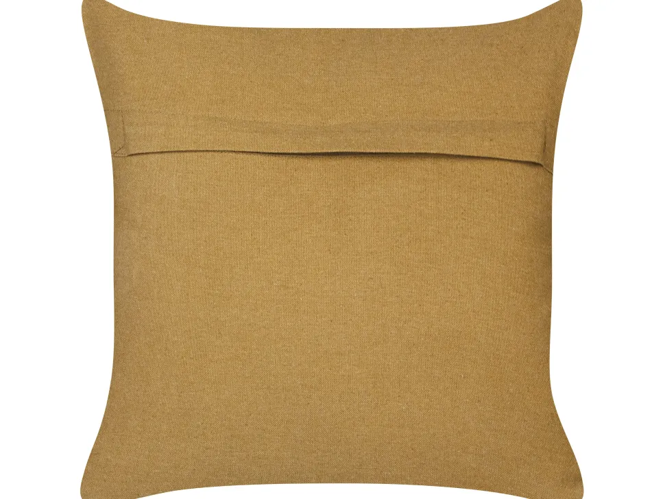 Almofada Decorativa Com Padrao Geometrico Em Juta Multicolor 45 X 45 Cm Pulicat