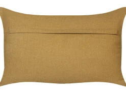 Almofada Decorativa Com Padrao Geometrico Em Juta Multicolor 30 X 50 Cm Pulicat