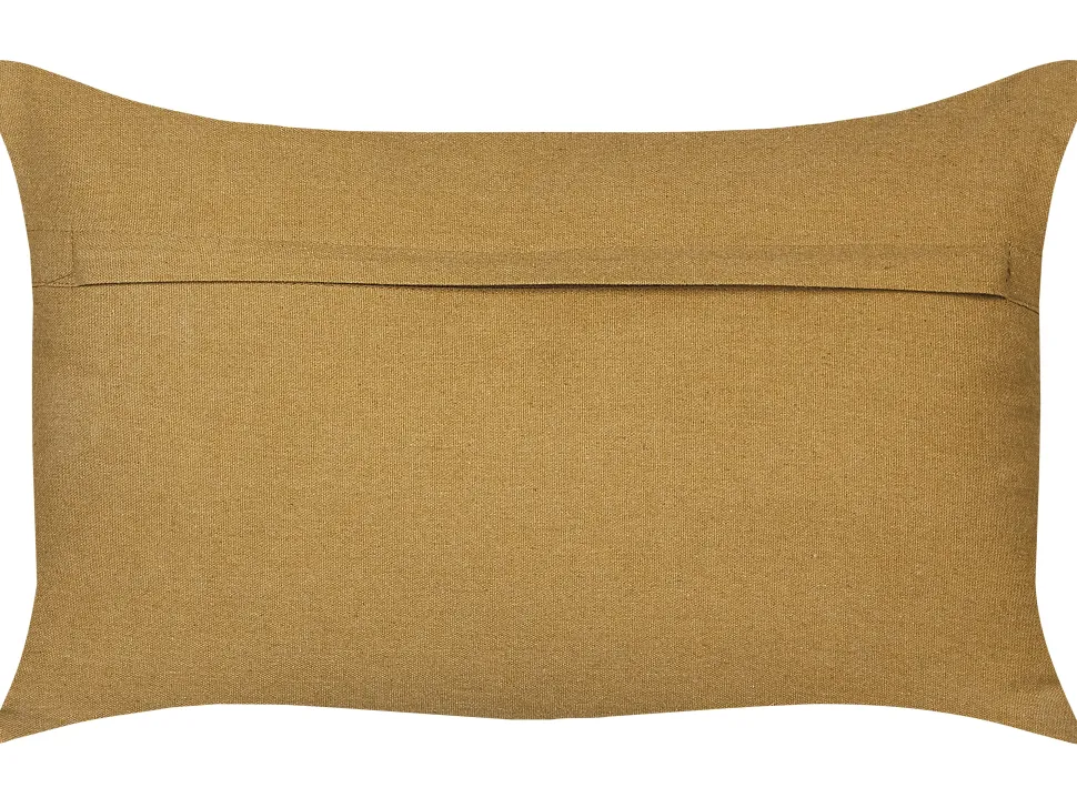 Almofada Decorativa Com Padrao Geometrico Em Juta Multicolor 30 X 50 Cm Pulicat