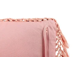 Almofada Decorativa Com Padrao De Flores Em Veludo Verde E Rosa 45 X 45 Cm Parrotia