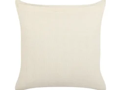 Almofada Decorativa Com Padrao De Triangulos Em Algodao Creme E Preto 45 X 45 Cm Cercis